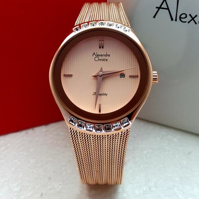 ORIGINAL Jam Tangan Wanita Alexandre Christie AC 2668 / AC2668 2668 Garansi Resmi 1 Tahun.