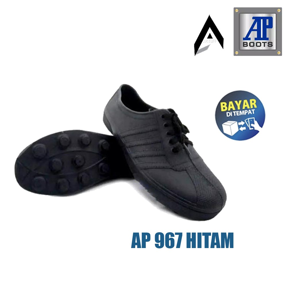 Sepatu PRIA Karet AP Boots Multi Fungsi  AP PUL BOLA 967 Hitam / 963 Putih AP Boot Sepatu Petani