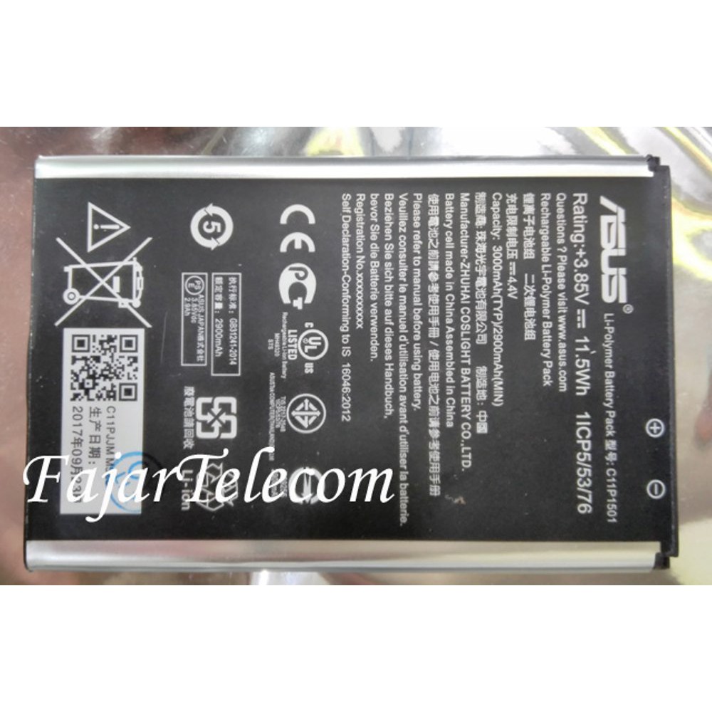 TERBARU Baterai Batre ASUS ZENFONE 2 LASER 6 Inch ZE601KL Z011DD Original Model C11P1501  EXCLUSIV