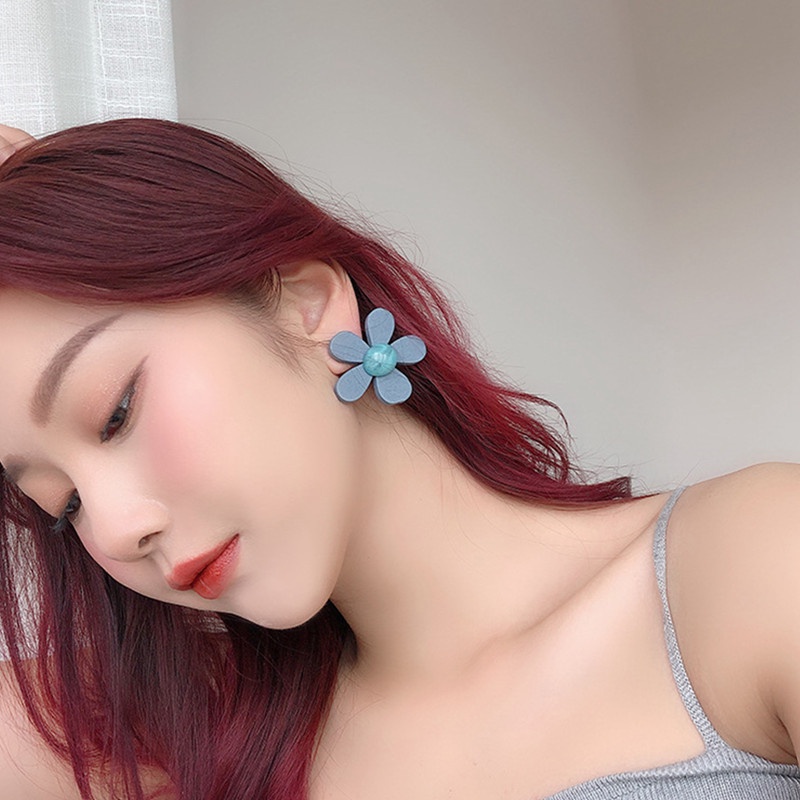 Anting Gantung Bentuk Bulat Geometris Besar Untuk Wanita