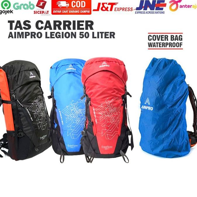 Barang Baru Tas Hiking Pria / Wanita Carrier Aimpro Legion 50 Liter