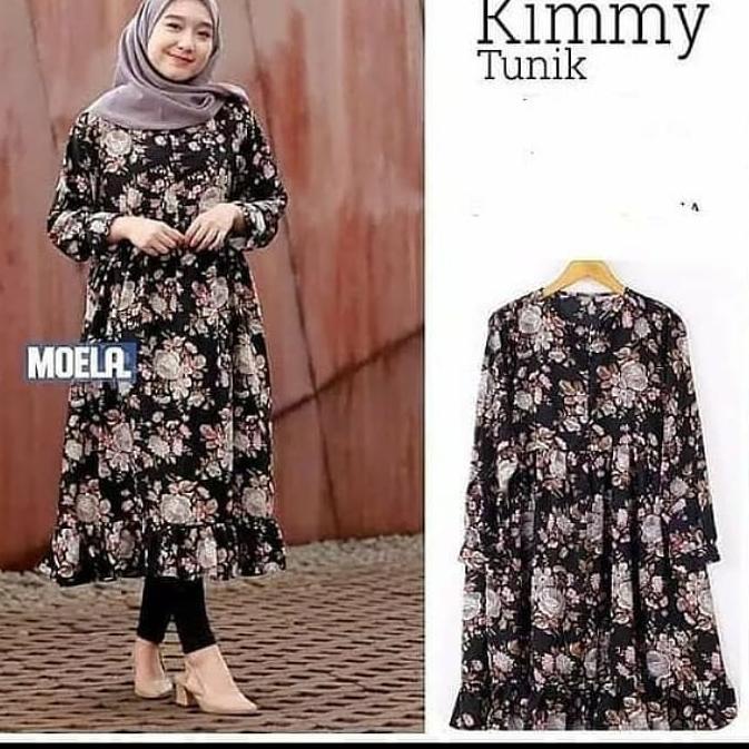 [KODE 6ZVS7] LS - Kimmy Tunik Remaja Jumbo Untuk Lebaran Tunik Wanita Terbaru 2021 Kekinian Tunik Mo