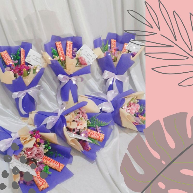 buket coklat dan bunga