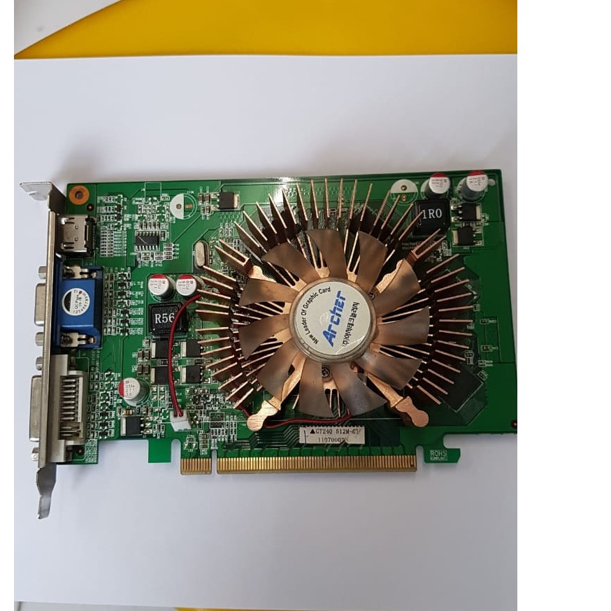 vga 512mb 128 ddr3 gt240 archer