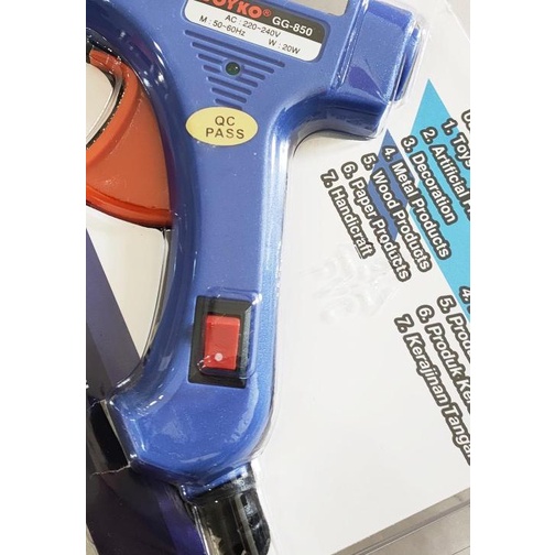 

ALAT LEM TEMBAK / MESIN GLUE GUN JOYKO GG - 850 ( KECIL)