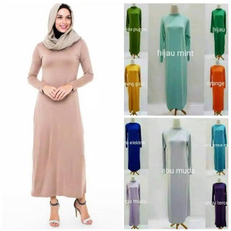 [TERLARIS] &gt;40 WARNA DALAMAN GAMIS MANSET JERSEY SPANDEK | DALAMAN POLOS | INNER KAFTAN BISA COD IMF