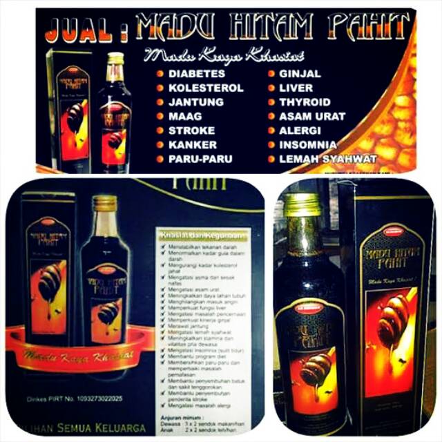 

MADU HITAM PAHIT/100% ori Arahma