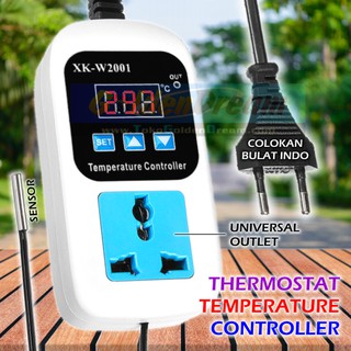 XK W2001 Thermostat Digital Termostat Suhu Mesin Tetas AC Kipas Kamar
