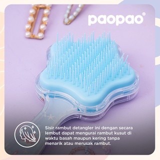 PAO PAO Detangling Star Hair Brush | Sisir Anak