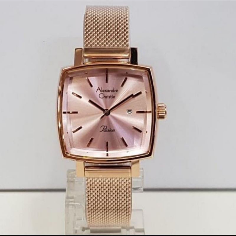 Jam Tangan Alexandre Christie AC2849 Pasir Wanita Pitch Gold Original