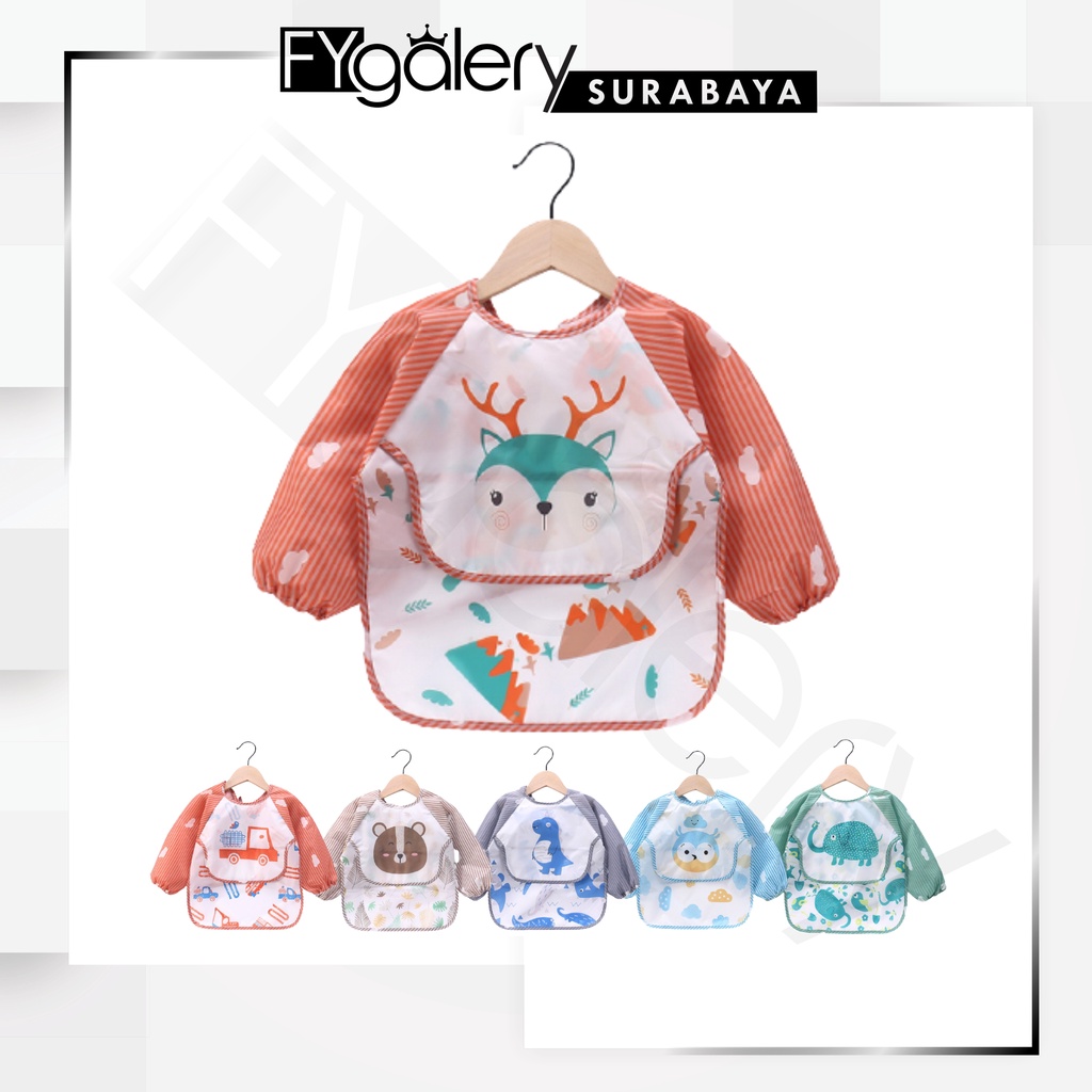 FYGALERYSURABAYA Slabber Bayi Motif Karakter  Bib Celemek Anak Anti Basah