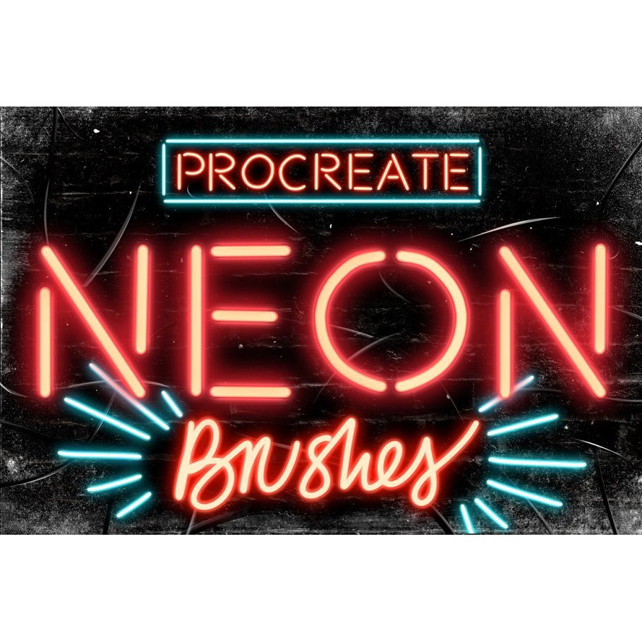 Procreate Brush - Neon Procreate Brushes