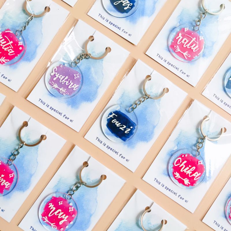 

[TP] KEYCHAIN ACRYLIC LETTERING / ganci akrilik nama / ganci akrilik custom
