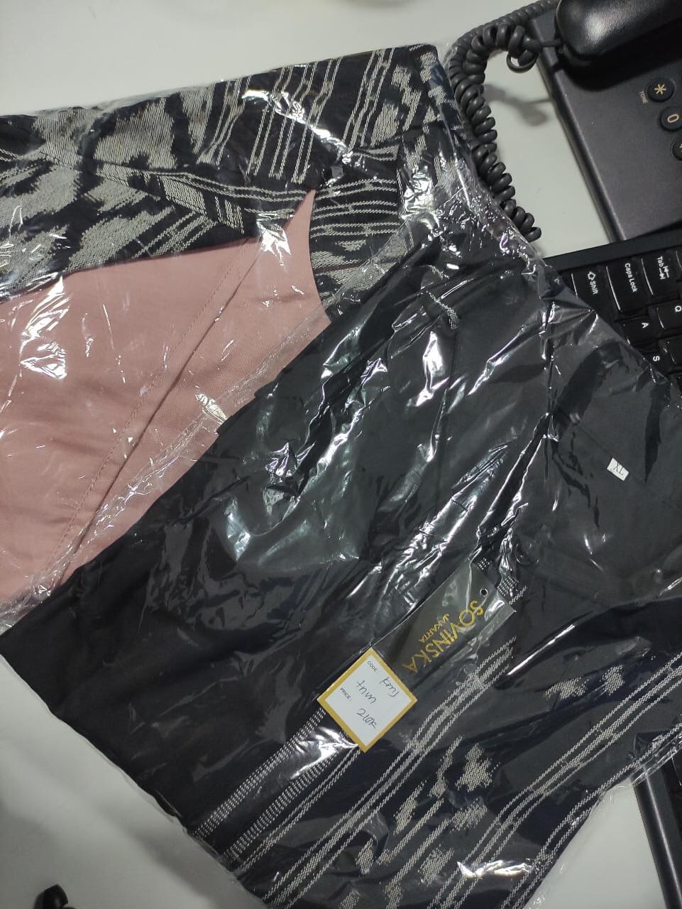 Kemeja Tenun Wtp 22 Hitam Baju Atasan Pria Modern