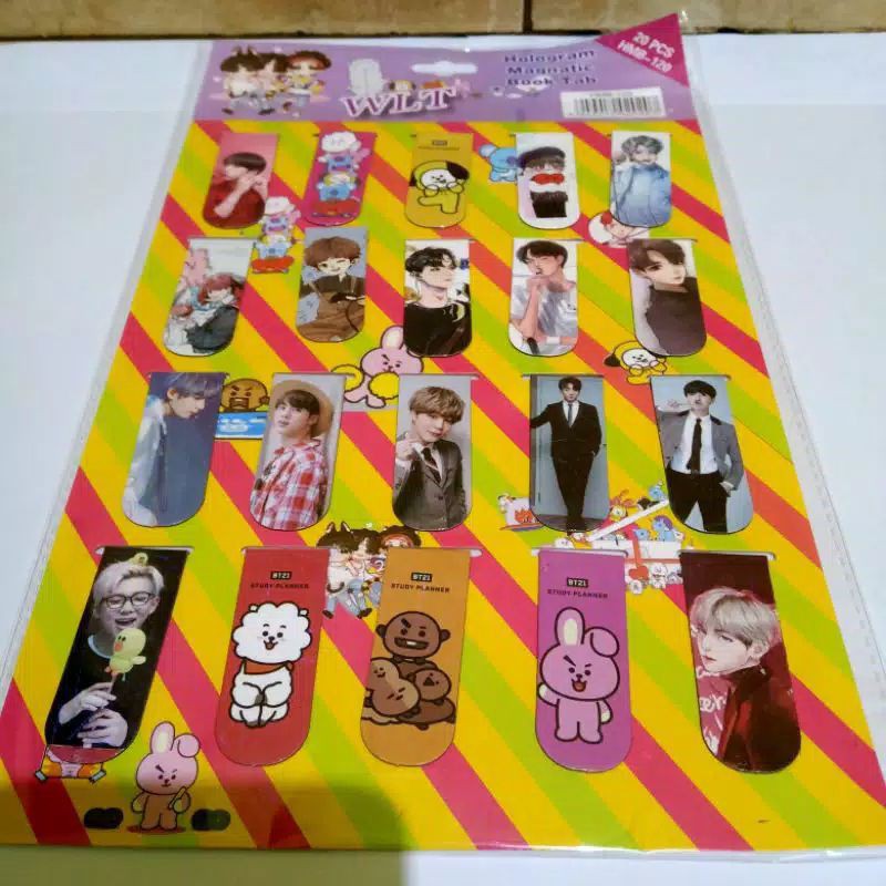 

PEMBATAS MAGNET BTS BT21 magnetic bookmark