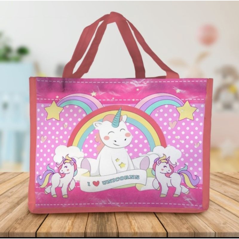 

tas ulang tahun unicorn pink souvenir MUAT BENTO