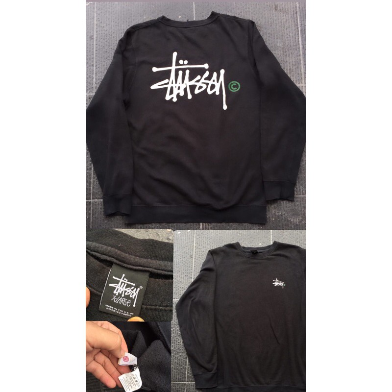 crewneck stussy second original nota
