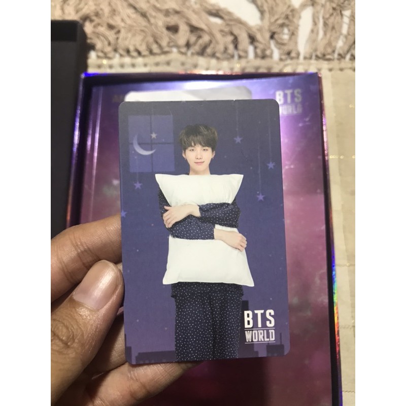 OFFICIAL PHOTOCARD YOONGI/SUGA BTS WORLD (GAME COUPON)