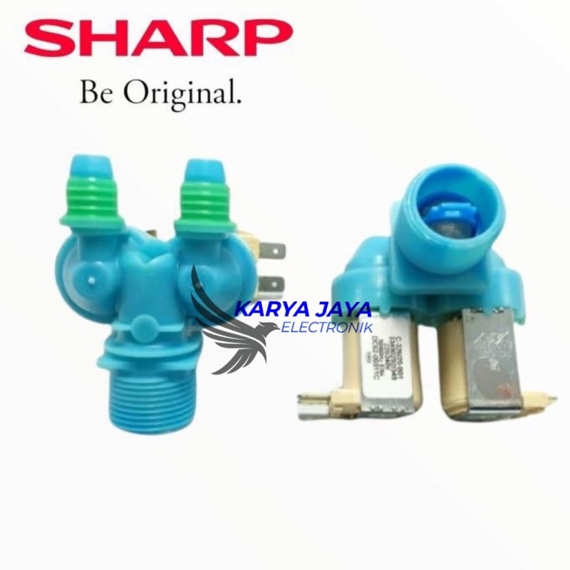 selenoid valve water inlet mesin cuci sharp  2 way / Selenoid sharp cabang 2