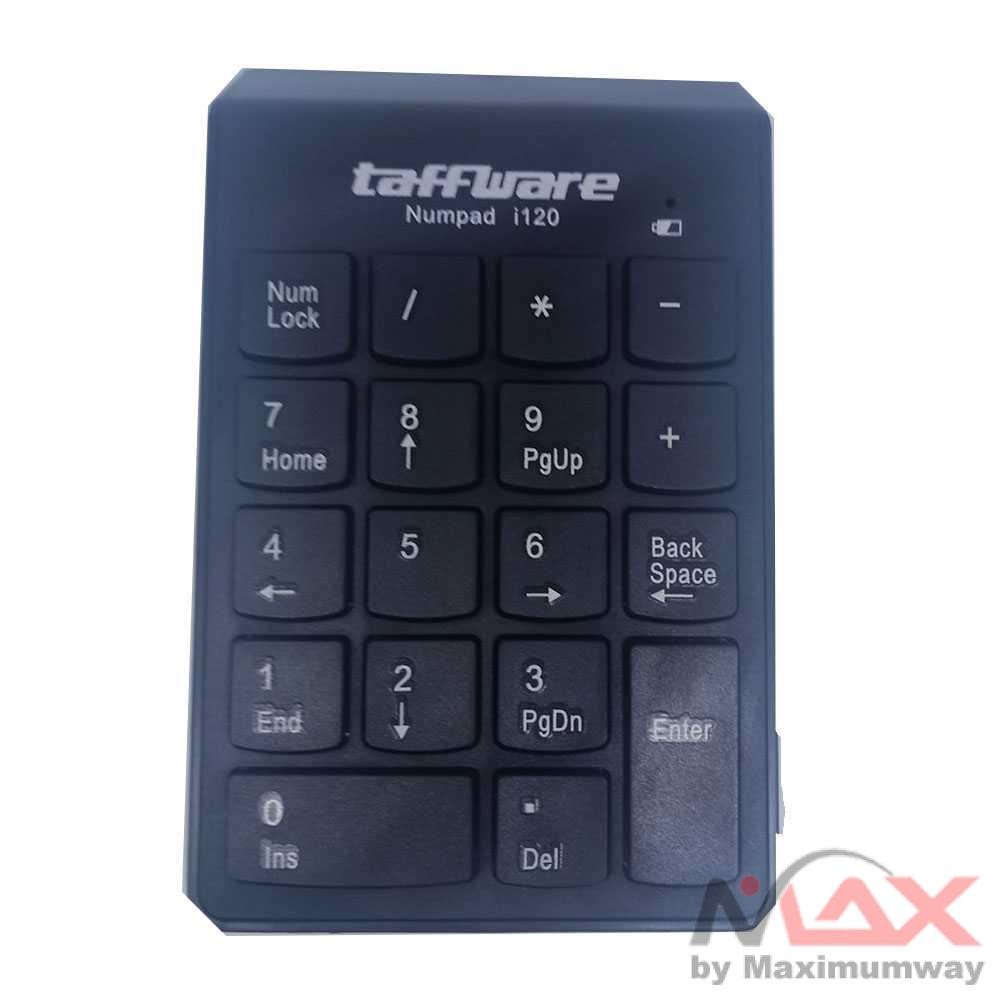 Taffware Keypad Numeric keyboard Wireless 2.4GHz 10 Meter nomor keybord  Numeric Keypad Numpad 18 Keys Portable Small-Size Digital Keyboard For Accounting Teller Laptop Notebook Tablets
