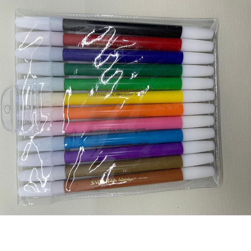 

Termurah!! (uiy-764) SPIDOL KECIL 12 WARNA SNOWMAN COLORING MARKER PENCIL TYPE