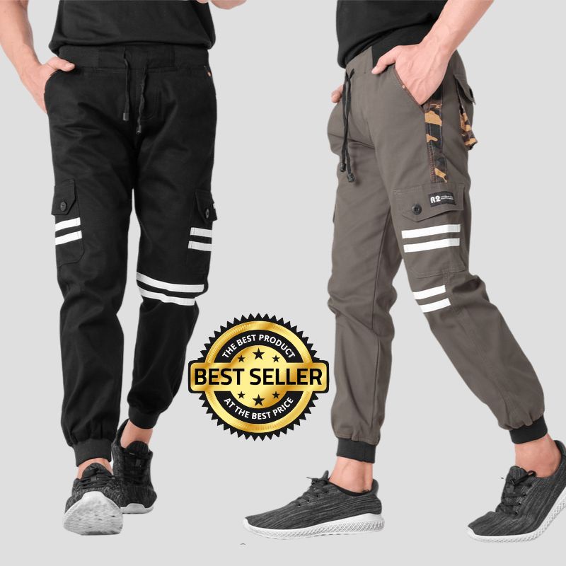 Celana Panjang Jogger Cargo Pria Premium Original