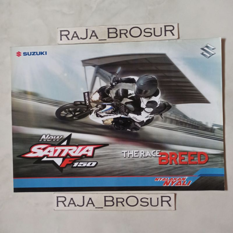 Poster brosur flyer Suzuki Satria F 150/Satria F150/Satria FU 2015