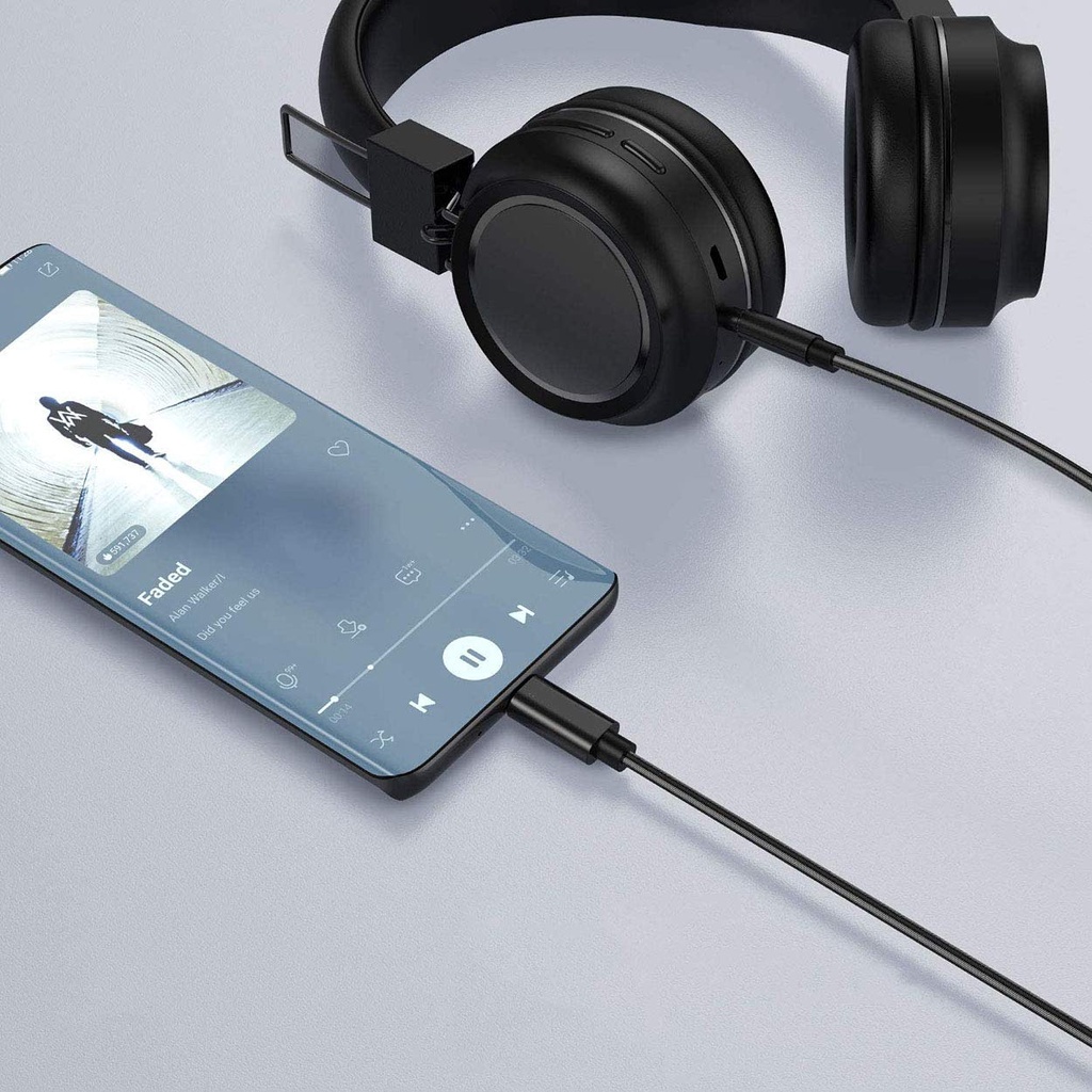 【stock】Type C Male to 3.5mm Male Audio Cable USB C to 3.5mm Extension Headphone Audio Aux Jack Adapter For Galaxy Huawei Etc