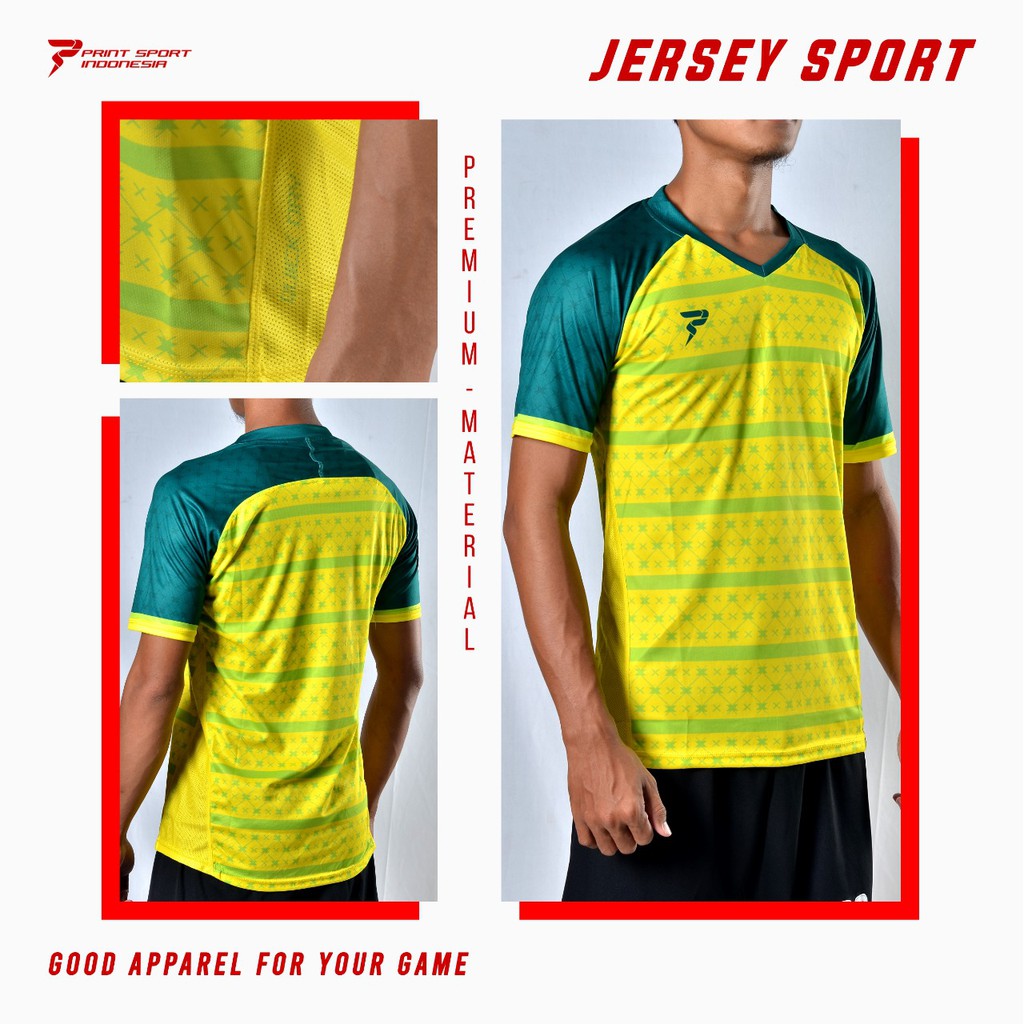 Jersey olahraga berbahan Dry-Fit