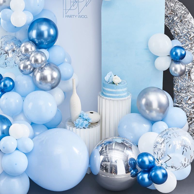 Blue Ocean balloon set Macarons balon set birthday Dekorasi Ulang Tahun