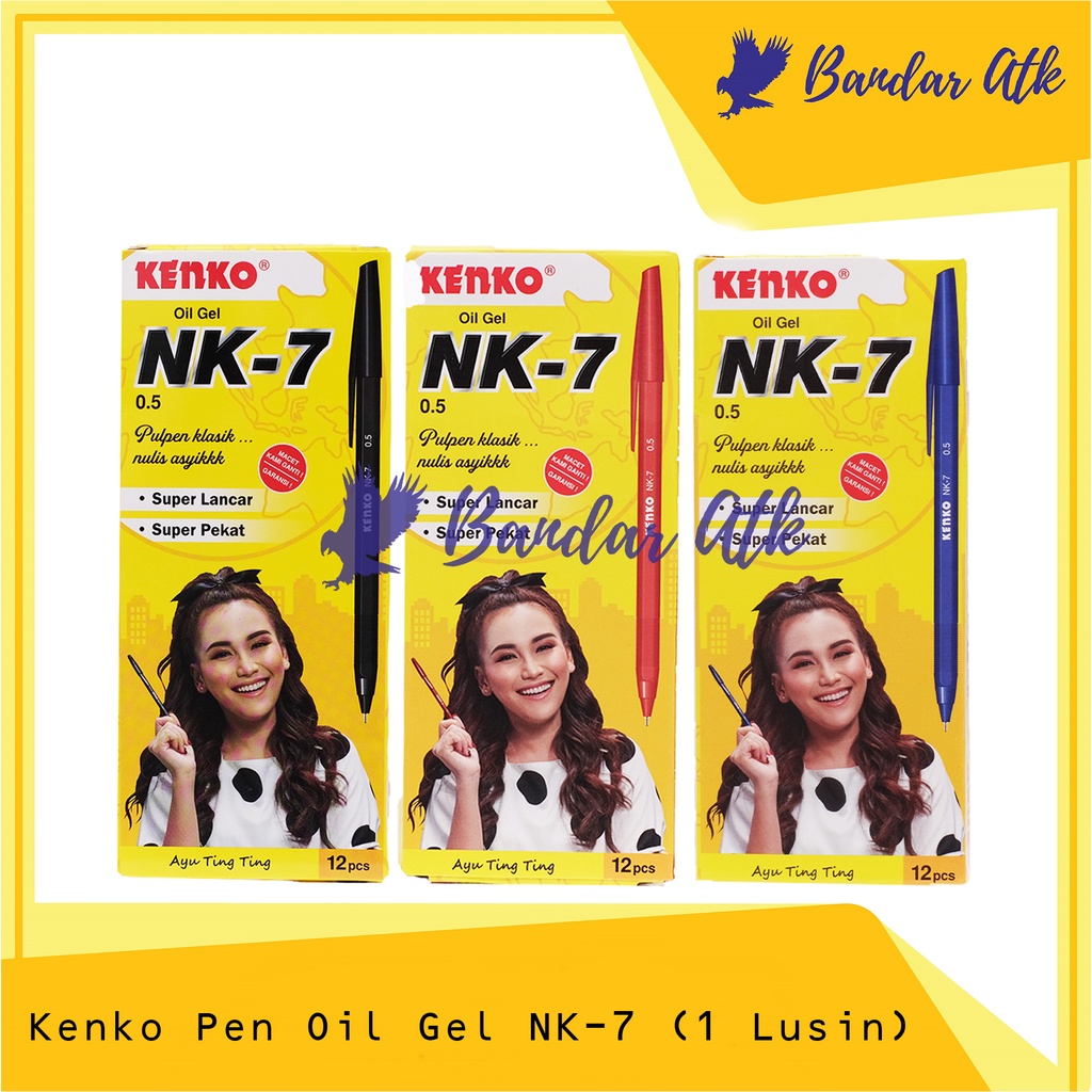 

KENKO Pen Oil NK-7 Pulpen Pena Ballpoint [1 LUSIN]