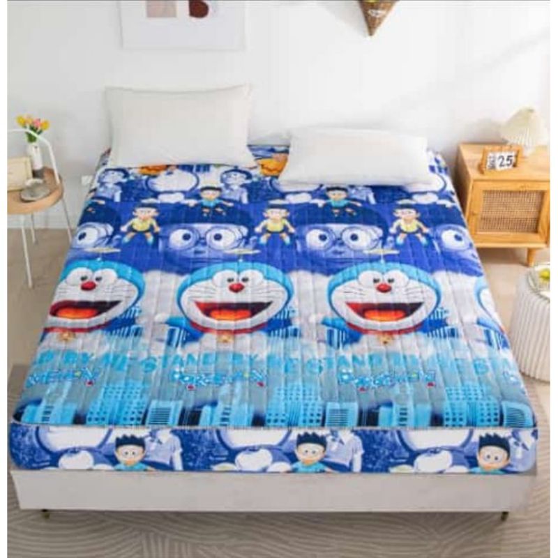 SPREI WATERPROOF ANTI OMPOL 180x200x30-180x200 doraemon