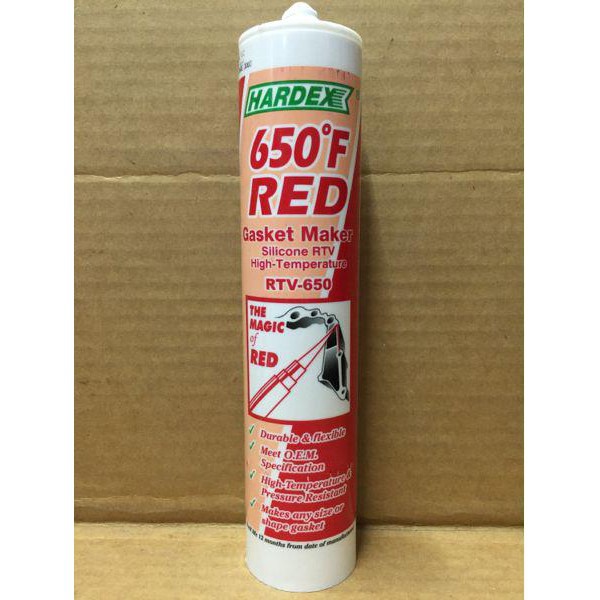 LEM hardex red silicone gasket 300gr hardex red lem hardex gasket tabung hardex tabung 300 ml