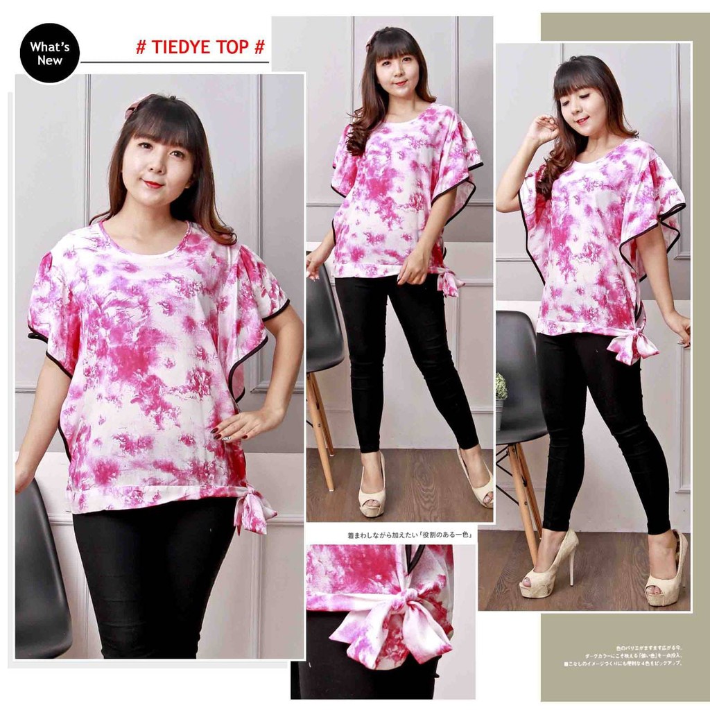 COD BLUS | BLOUSE ATASAN FASHION WANITA TIE DYE TOP 1152