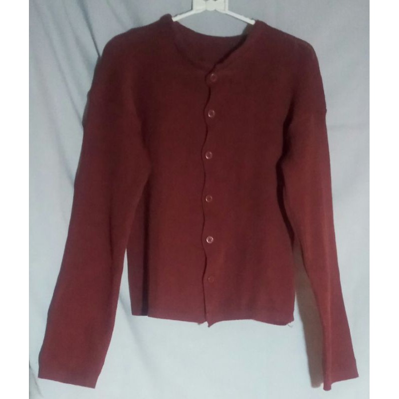 Bailey Cardi Rajut | Crop Angel Crop TOP | Ada Harga Ada Kualitas-Maroon