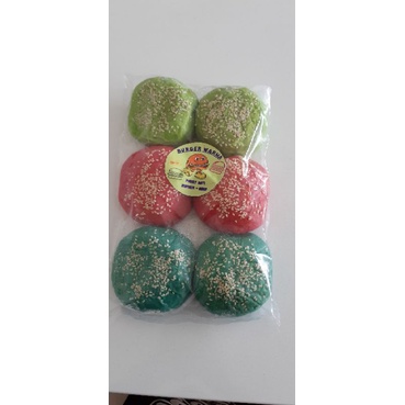 

Roti Burger Wijen Warna Warni