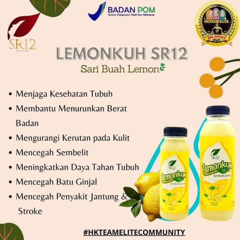 

Lemonkuh SR12 / Sari Lemon Asli / Lemon Peras / Lemon Diet