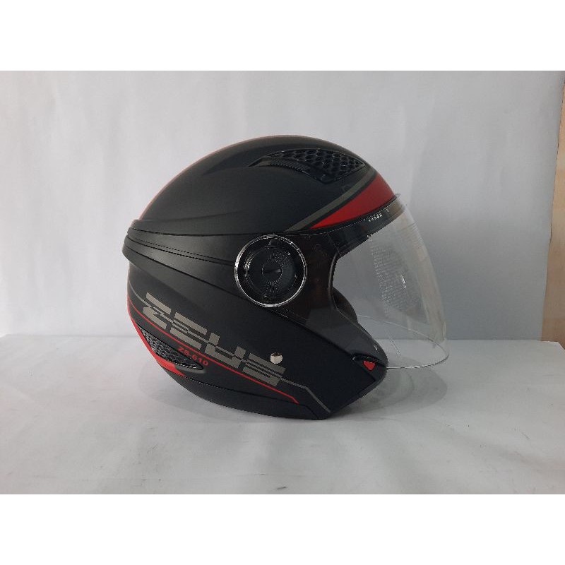 HELM ZEUS ZS - 610 MOTIF MATT BLACK / 0017 RED