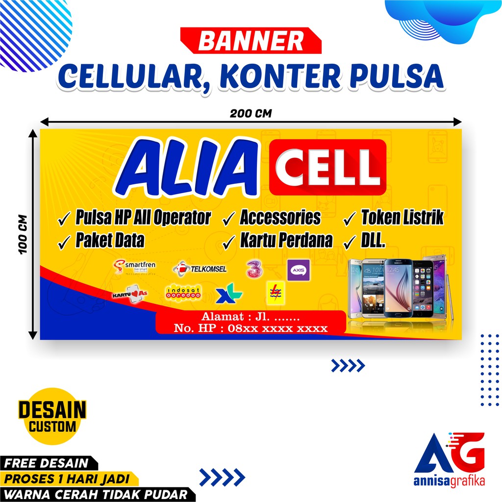 Contoh Spanduk Cell Jual Spanduk Pulsa Kuota Banner Pulsa Spanduk | The ...