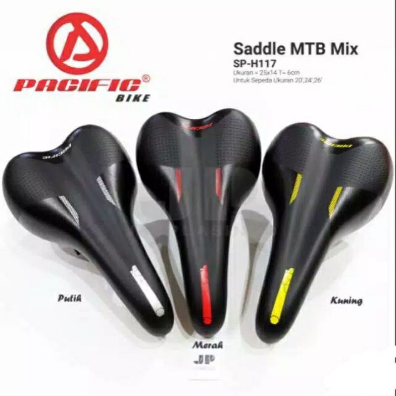 SADEL SEPEDA MTB LIPAT BMX EMPUK WARNA SP 117 PACIFIC