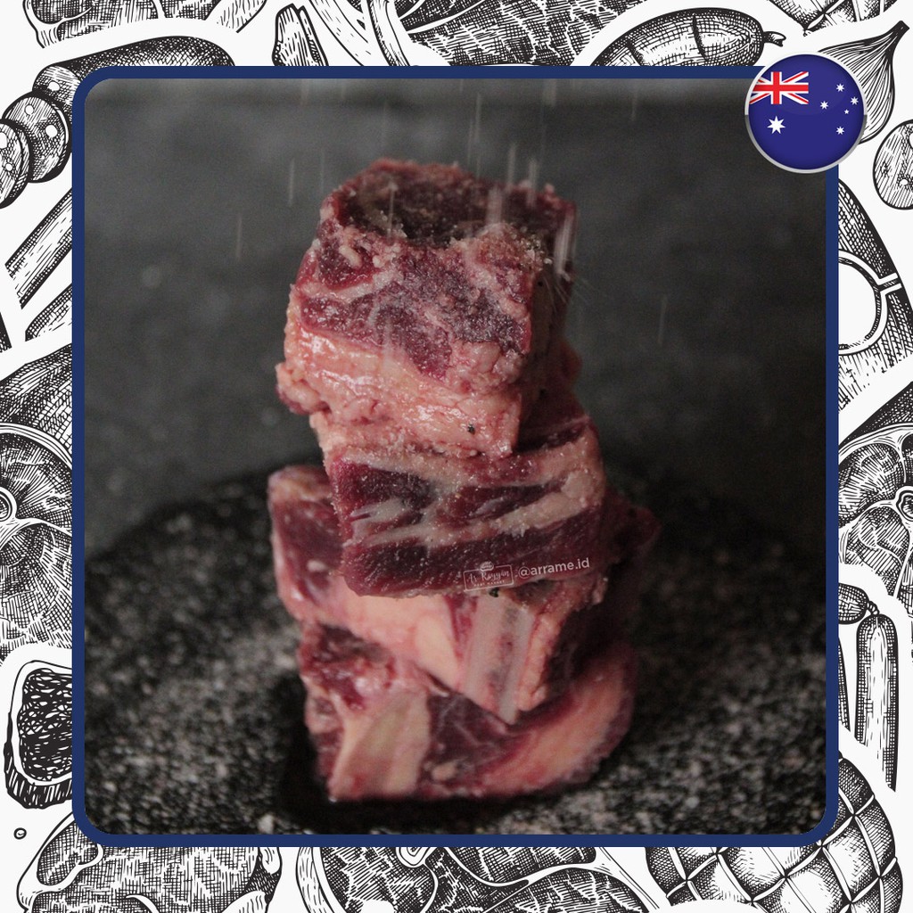 

AUS Short Ribs / Galbi / Daging Sop Iga Sapi Australia Siap Kirim Gojek Grab