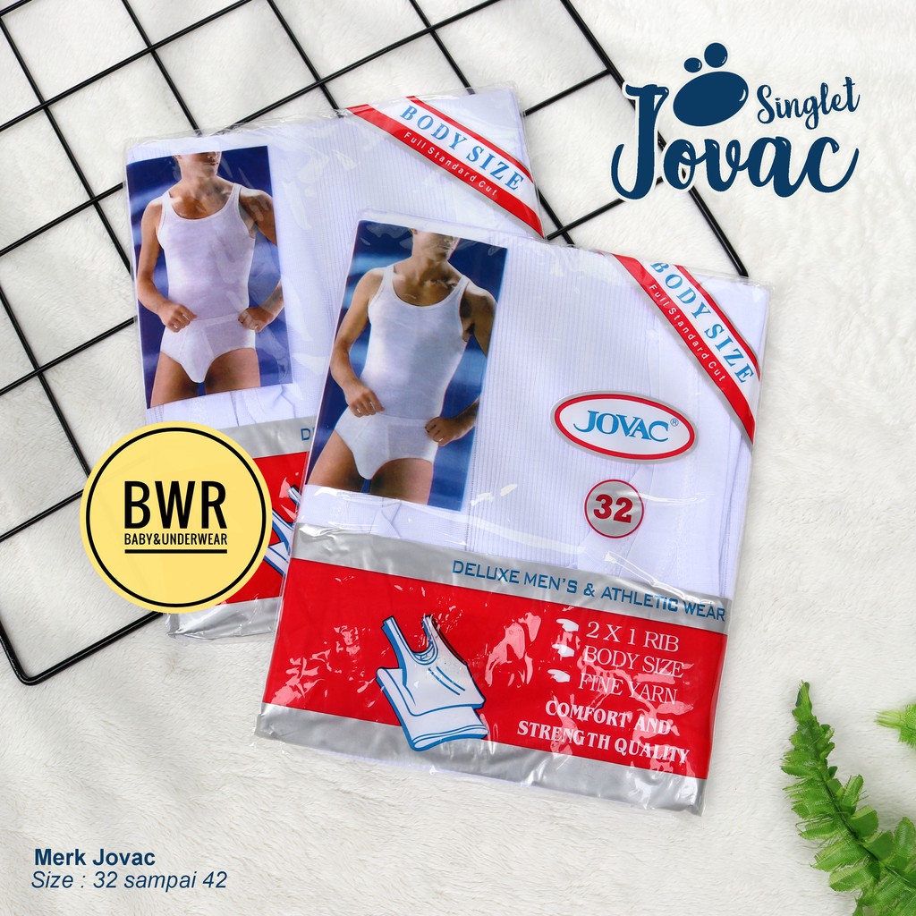 Singlet Jovac Merah | Pakaian Dalam Kaos Kutang Pria Murah Berkualitas - Bwr