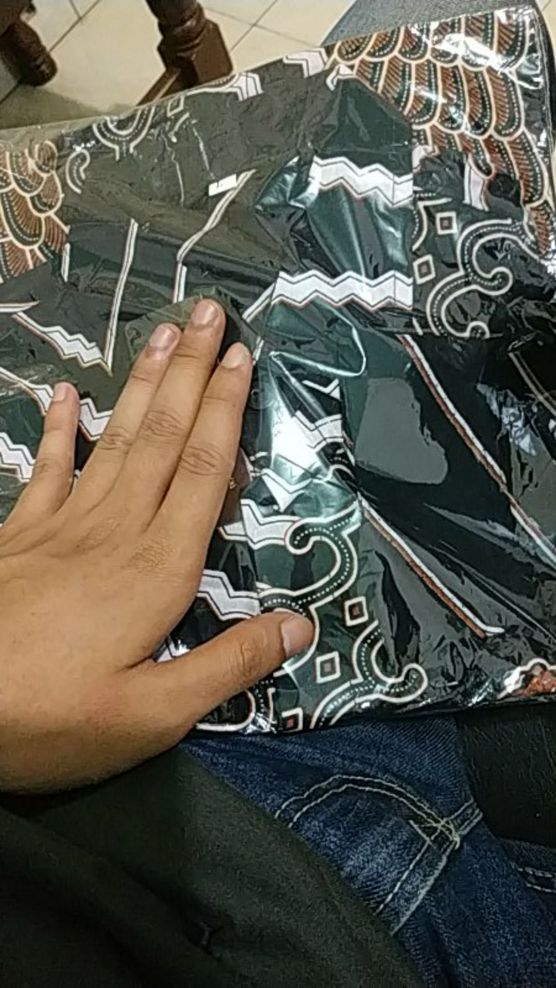 Batik Pria Lengan Panjang Batik Azmil Hrb026 Motif Keratonan Kode 002 Size M L Xl Xxl Reguler