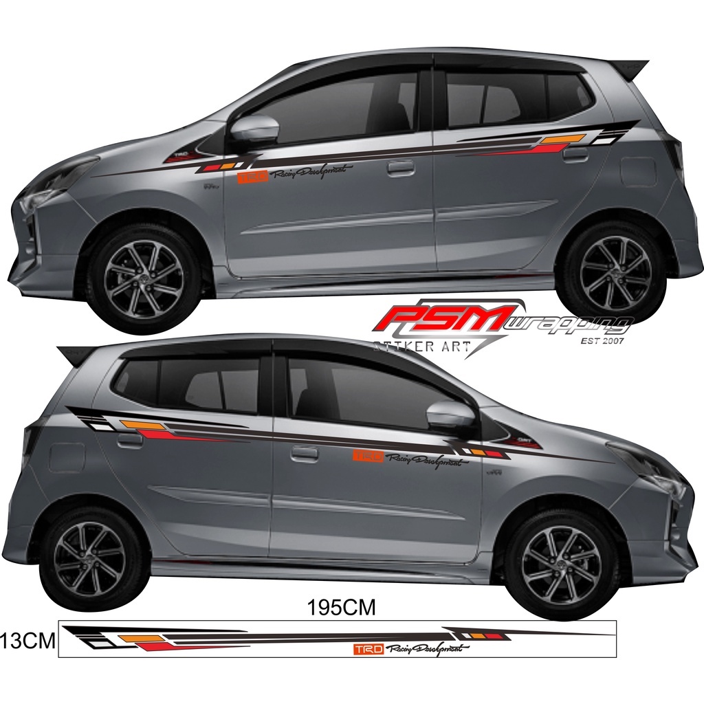 sticker mobil toyota agya 2022 stiker mobil agya ayla stiker mobil toyota agya