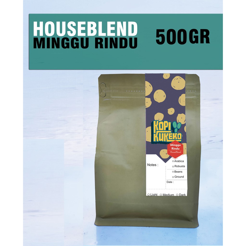 

KOPI HouseBlend MINGGU RINDU KOPI BUBUK / KOPI BIJI 200 GR