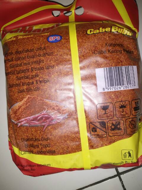 

ADY78 5 Kg SP3 Kasar, BuMami Cabe Bubuk (Tekstur Flakes)