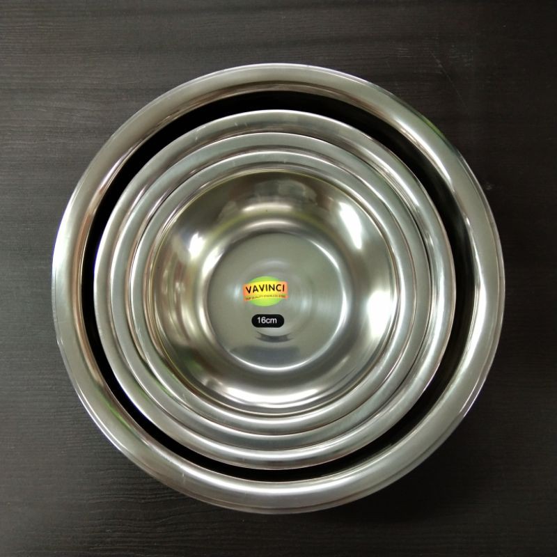 Kobokan / Baskom Stainless 16 cm - 26 cm Vavinci