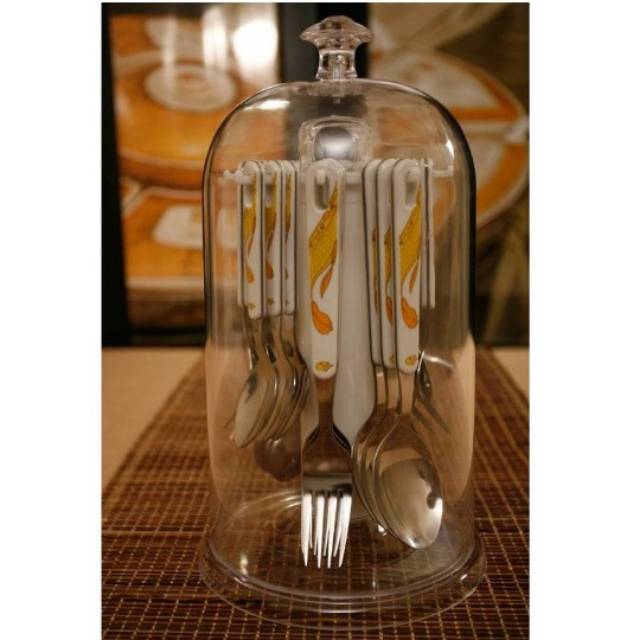 VICENZA V248 Sendok Set Gantung Putar dengan Tutup Transparan