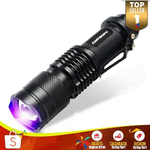 Senter Pocketman TH 21 Flashlight Ultraviolet Aluminium Berkualitas Multifungsi Perlengkapan Outdoor