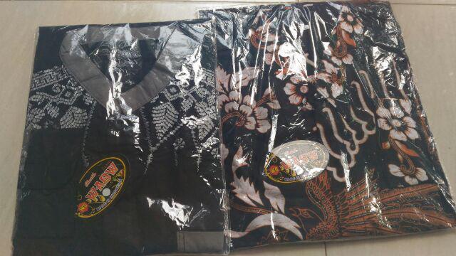 Kemeja Batik Pria Lengan Panjang M L Xl Xxl Seragam